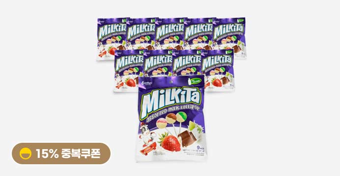 밀키타 어쏘티드 밀크 롤리팝 10개