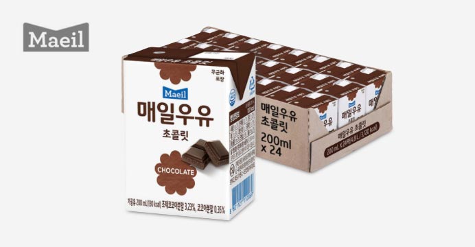 매일우유 초콜릿 멸균 200ml 24팩