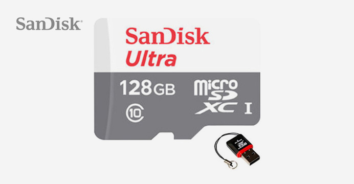 샌디스크 울트라 (100MB/s) SDXC 128GB+리더기