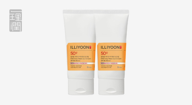 (10%결제할인)일리윤 저자극 이지워시 선크림 80ML 2입