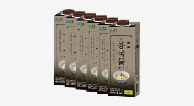 정식품 진한 콩국물 검은콩 950ml 6팩