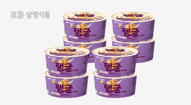 큰컵 탱글 갈릭쉬림프 프로틴파스타 큰컵 8개