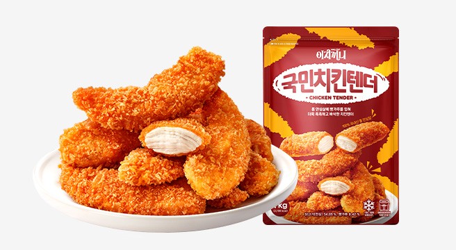 이지끼니 국민치킨텐더 1kg + 1kg 지마켓 공동기획 한정판 / 진짜 아O백 스타일 치킨텐더