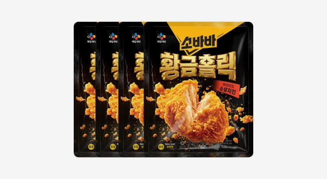 CJ 고메 소바바 황금홀릭 순살 240G 4개