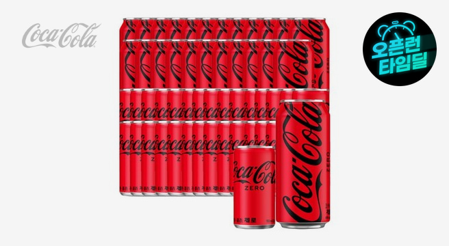 코카콜라 제로 190ml 30캔 + 코카콜라 제로 490ml 24캔