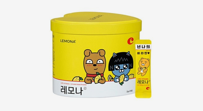 경남제약 레모나산 비타민C 70포_카카오프렌즈