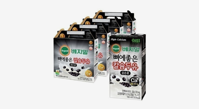 베지밀 뼈에좋은 칼슘 검은콩 두유 190ml 64팩