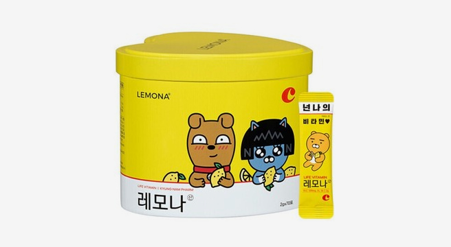 경남제약 레모나산 비타민C 70포_카카오프렌즈