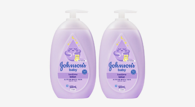 존슨즈 베드타임 로션 500ml 2개 + 존슨즈 베드타임 로션 100ml 2개