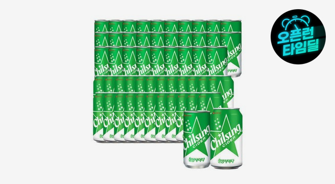 칠성사이다 210ml x 30캔+칠성사이다 350ml x 24캔 사이다/칠성/칠성사이다/탄산