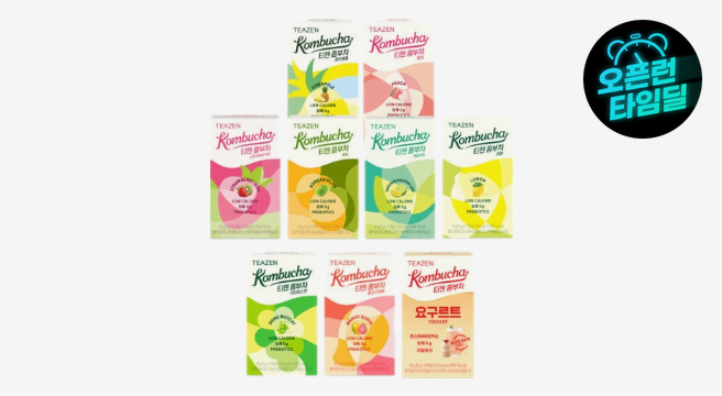 티젠 콤부차 10스틱 X9박스 BEST맛 골라담기 /총 90스틱 당0g 저칼로리