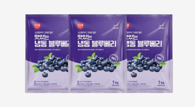 (신선집중) 이츠웰 맛있는 냉동 블루베리 1kgX3개 외 4개/5개 옵션선택
