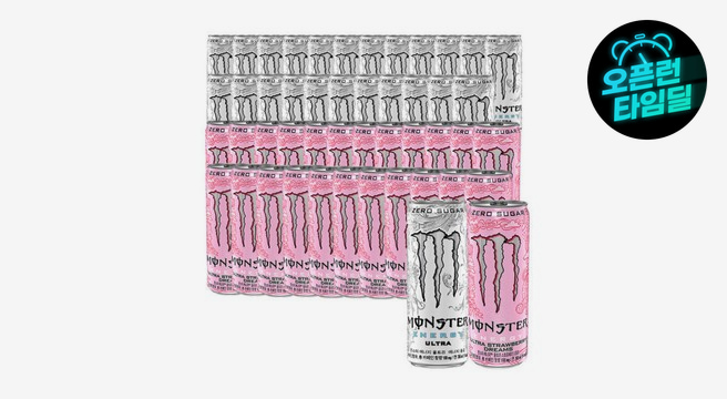 몬스터 에너지 울트라+스트로베리 355ml x48캔(각 24캔)