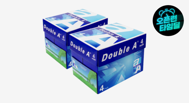 더블에이 A4용지 80g 2박스(4000매) A4 복사용지