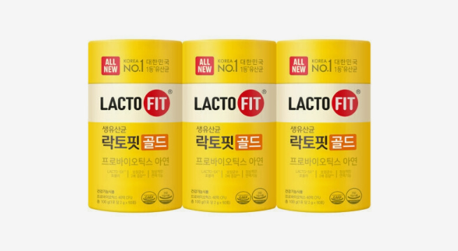 락토핏 골드 50포 3통(150일분) All New 리뉴얼 보장균수 40억CFU