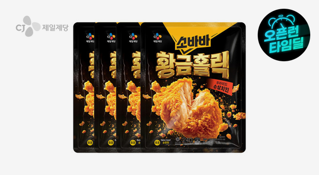 CJ 고메 소바바 황금홀릭 순살 240G 4개