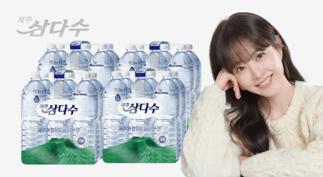 (광동 직영) 삼다수 그린 (무라벨) 2L 24개입 (유/무라벨 랜덤발송)