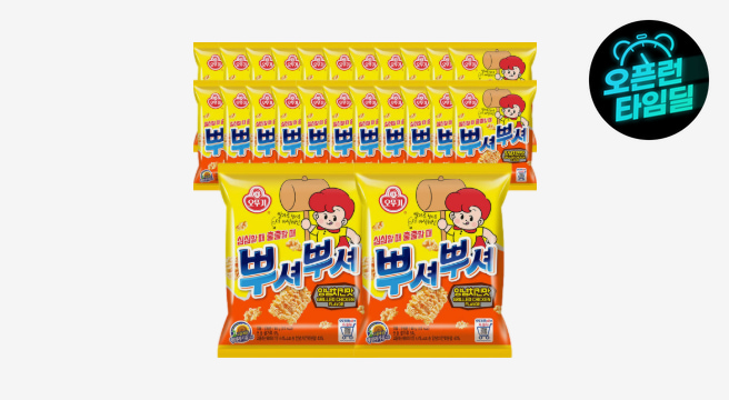 오뚜기 뿌셔뿌셔 양념치킨맛 90G 24개 /1박스