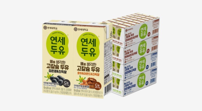 연세 뼈를 생각한 고칼슘 두유 진득찰 검은콩+호두아몬드180ml X 96팩