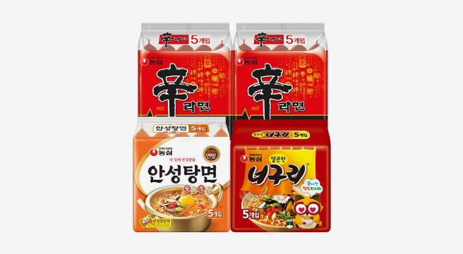 신라면10입 +안성탕면5입 +너구리5입 (총 20봉)