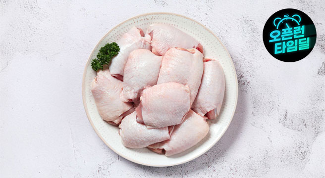 (신선집중) 두메산골 당일손질 냉장 닭다리살(정육) 1kg+1kg 총2kg
