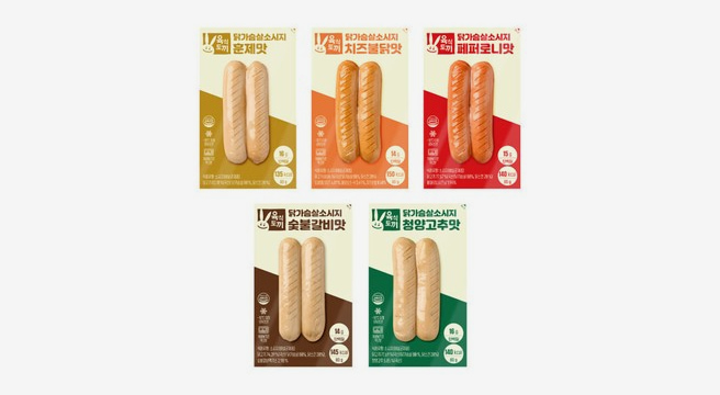 육식토끼 닭가슴살 소시지 80g 다이어트 간식 베스트맛 5종 선택 30팩 (15팩+15팩)