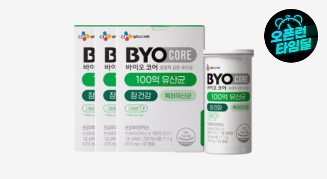 바이오코어 100억 유산균 30캡슐 3박스