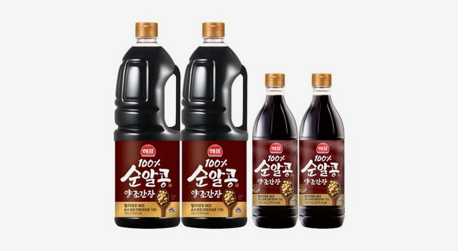 해표 순알콩 양조간장 1.8L 2개 + 500ml 2개