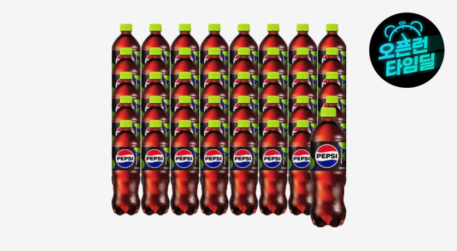 (타임딜) 펩시콜라 제로 500ml펫 x 40입 (2박스)