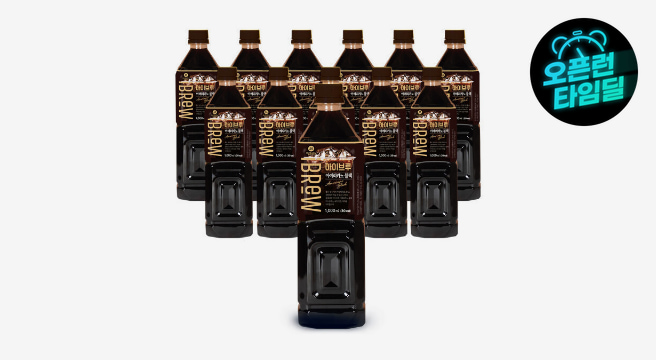맥널티 아이브루 아메리카노 블랙커피 1L 12개입 대용량 아메리카노