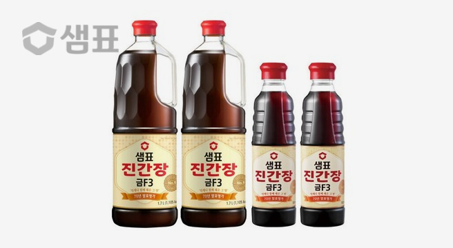 샘표 진간장 금F3 1.7L 2개+500ml 2개