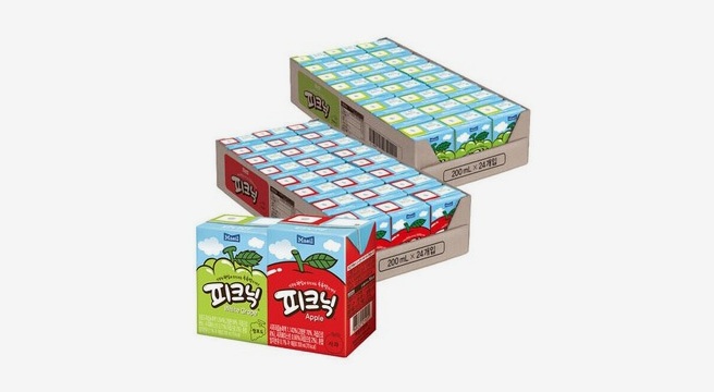 피크닉 사과 200ml 24팩 + 청포도 200ml 24팩