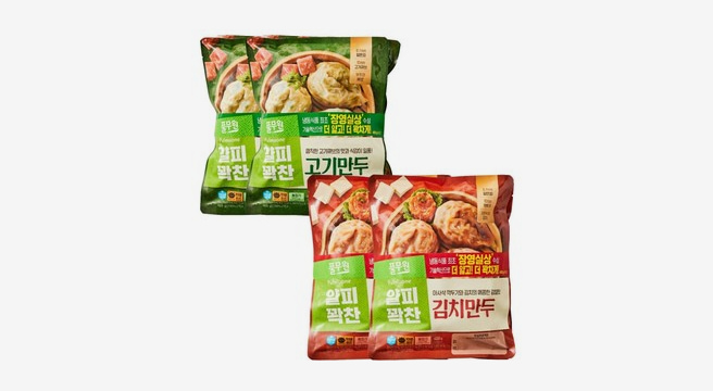 풀무원 얄피꽉찬 만두 400G X 8팩 (고기4 + 김치4)