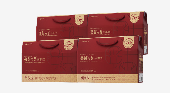 종근당건강 홍삼 녹용 프리미엄 선물세트 30포 3+1세트 (총 4세트)