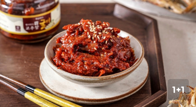 햇살바다 송이버섯 고추장 굴비 200g + 200g (황태채 양념구이 2팩 추가 증정) - G마켓 가격 18,330원