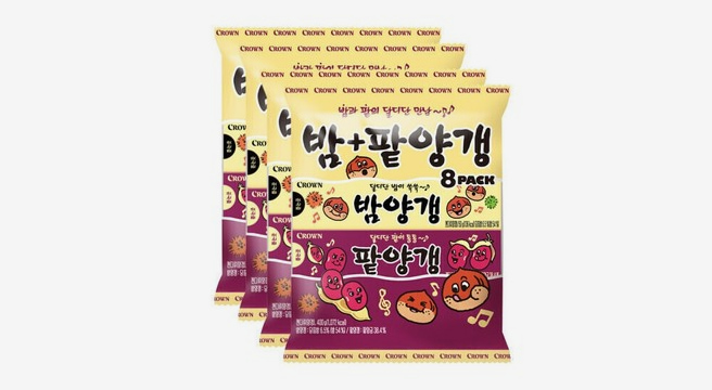 연양갱 8번들(밤양갱+팥양갱) 4팩(총32개) 등산/골프/러닝 당 충전 간식