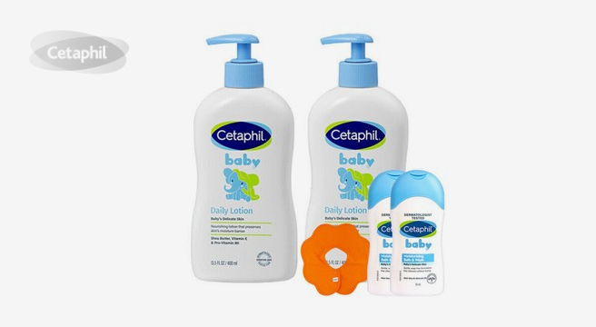 세타필 베이비 저자극 신생아 데일리 로션 400ml 2개 +베이비 워시앤샴푸 50ml 2개 턱받이 1개