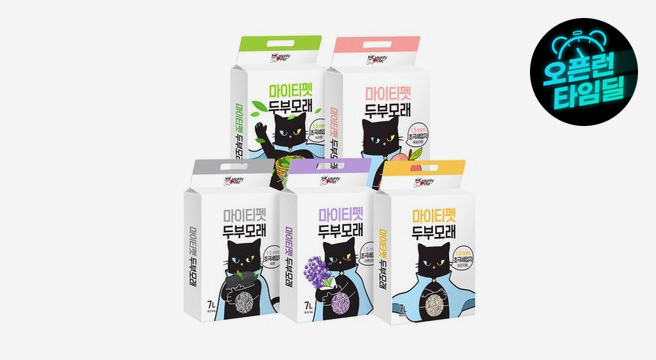 마이티펫 대용량 고양이 두부모래 초극세입자 극세입자 35L(7L X 5개입) - G마켓 가격 15,640원