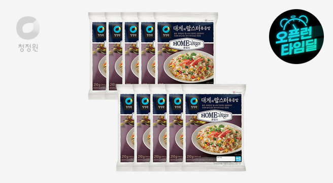 호밍스 대게와 랍스터볶음밥 210g  10개 (10인분) - G마켓 가격 14,900원