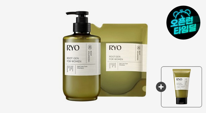 (10%결제할인)려 루트젠 탈모전문케어 샴푸 여성 515ml+리필400ml +사은품 - G마켓 가격 28,330원