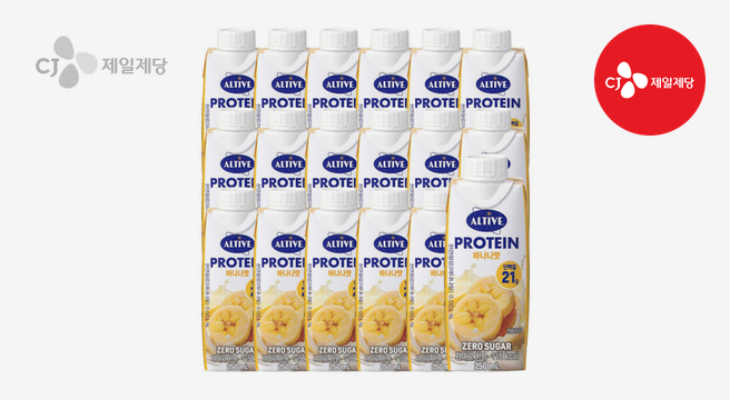 얼티브 프로틴 바나나맛 250ML 18입 - G마켓 가격 21,700원